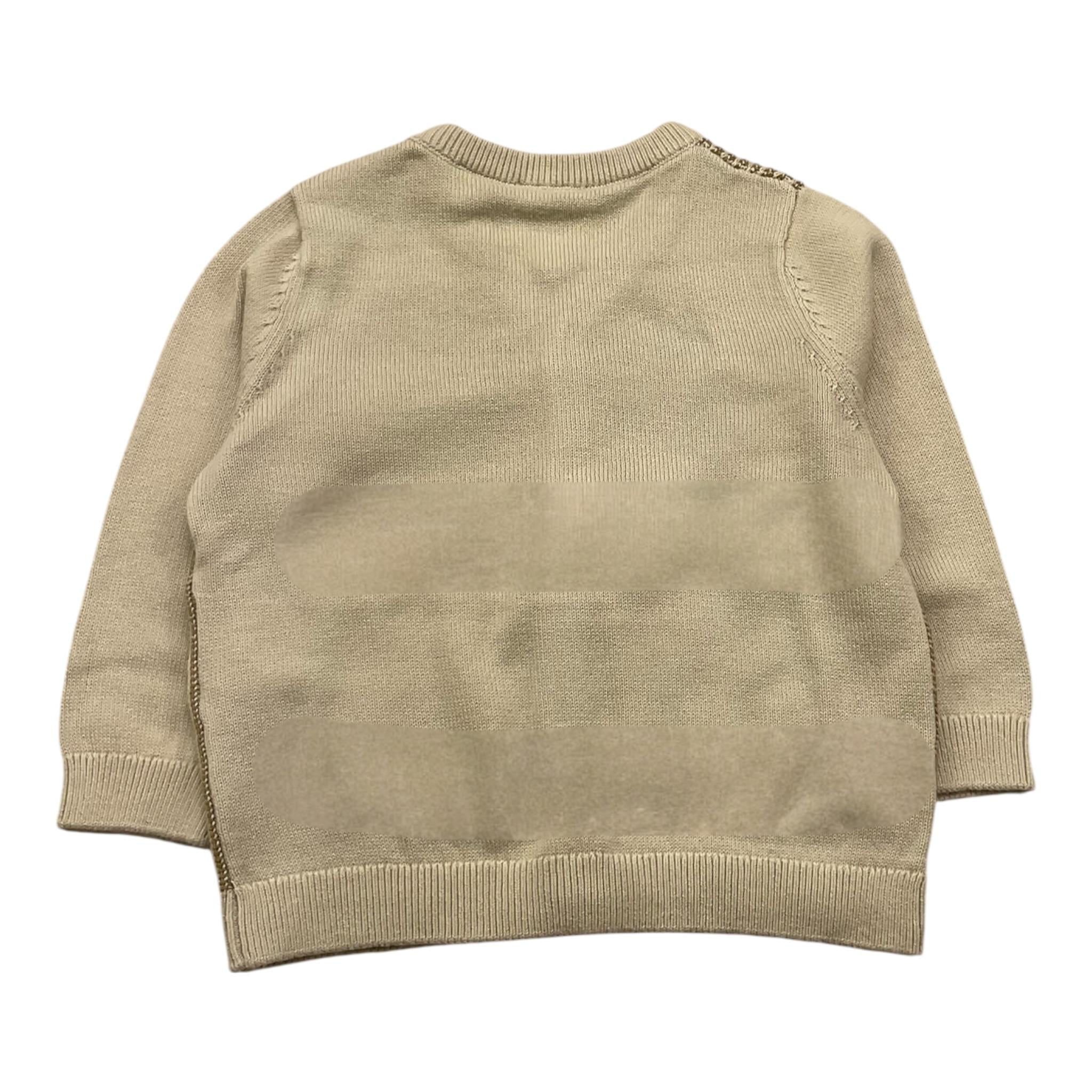 CARRE'MENT BEAU cardigan tinta unita Beige per Neonata Y30130 BEIGE CARRE'MENT BEAU
