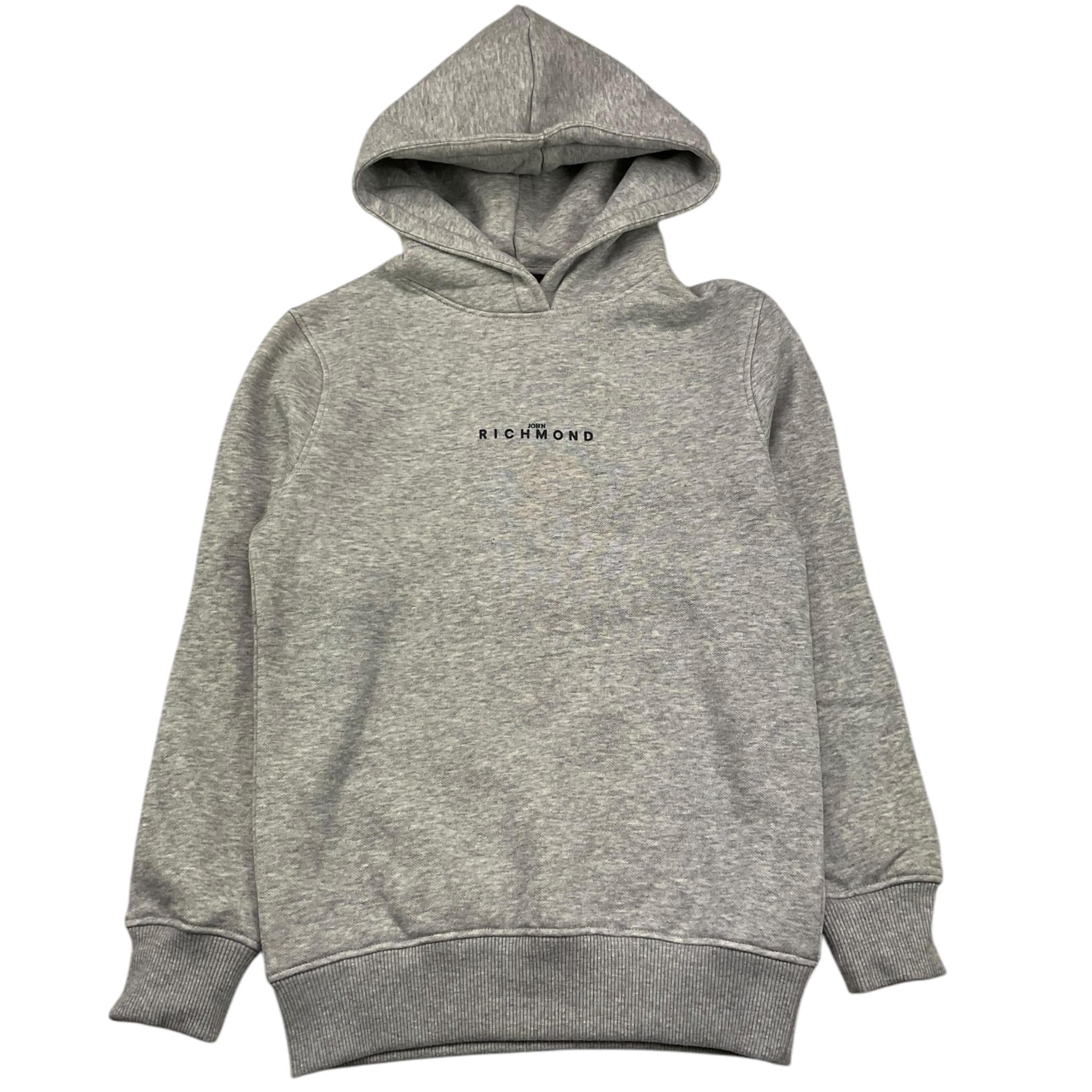 JOHN RICHMOND felpa chiusa con cappuccio tinta unita Grigio per Bambino RBA2519FE GRIGIO JOHN RICHMOND