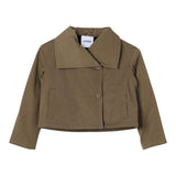 ASPESI giacca modello crop tinta unita con bottoni Verde per Bambina F24044GMN01054 VERDE ASPESI