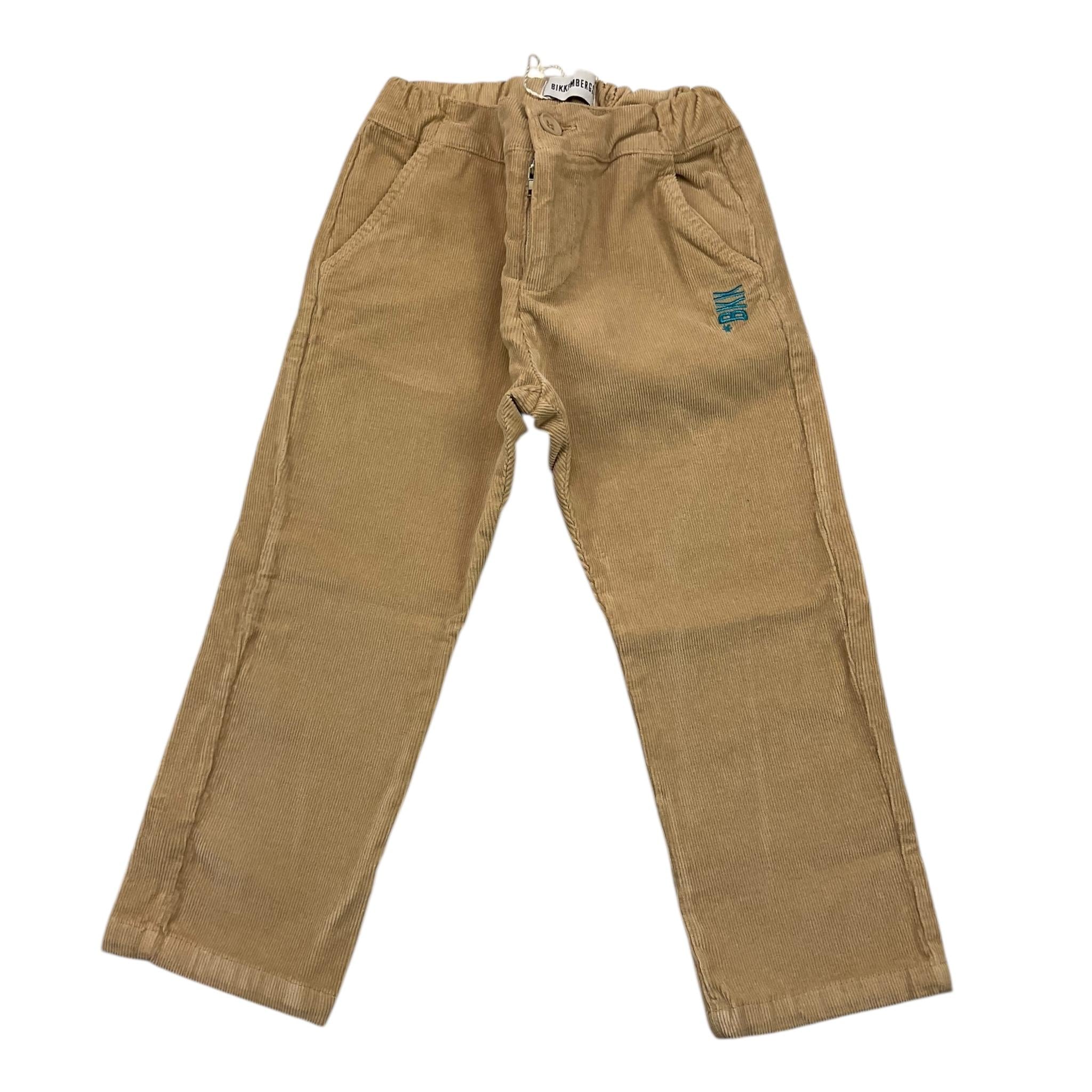 BiKKEMBERGS pantalone tinta unita con girovita regolabile Beige per Neonato BK2021 BEIGE BiKKEMBERGS