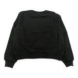 LIU JO felpa girocollo tinta unita con stampa Nero per Bambina GF4025 NERO LIU JO