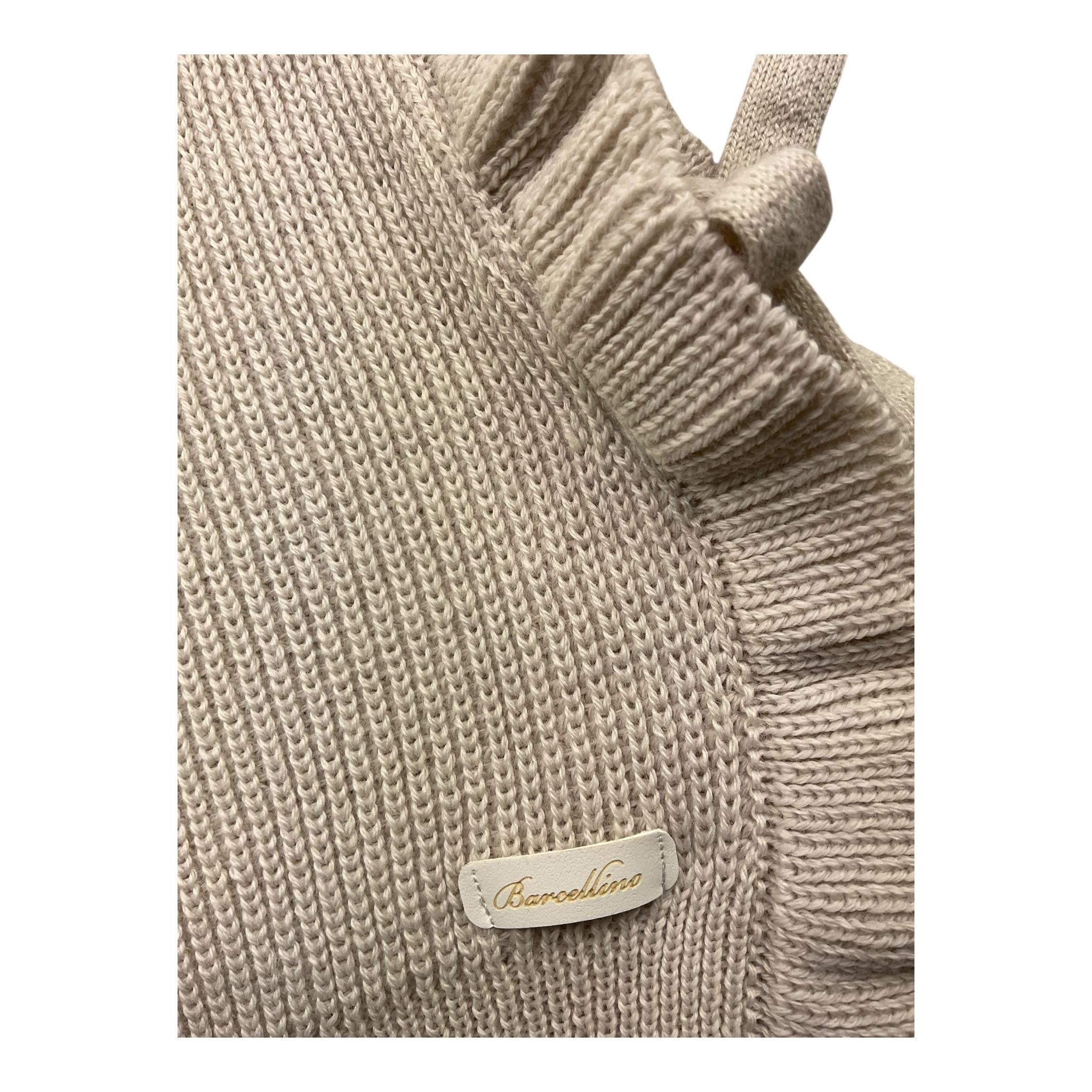 BARCELLINO gilet tinta unita Beige per Neonata 116222 BEIGE BARCELLINO