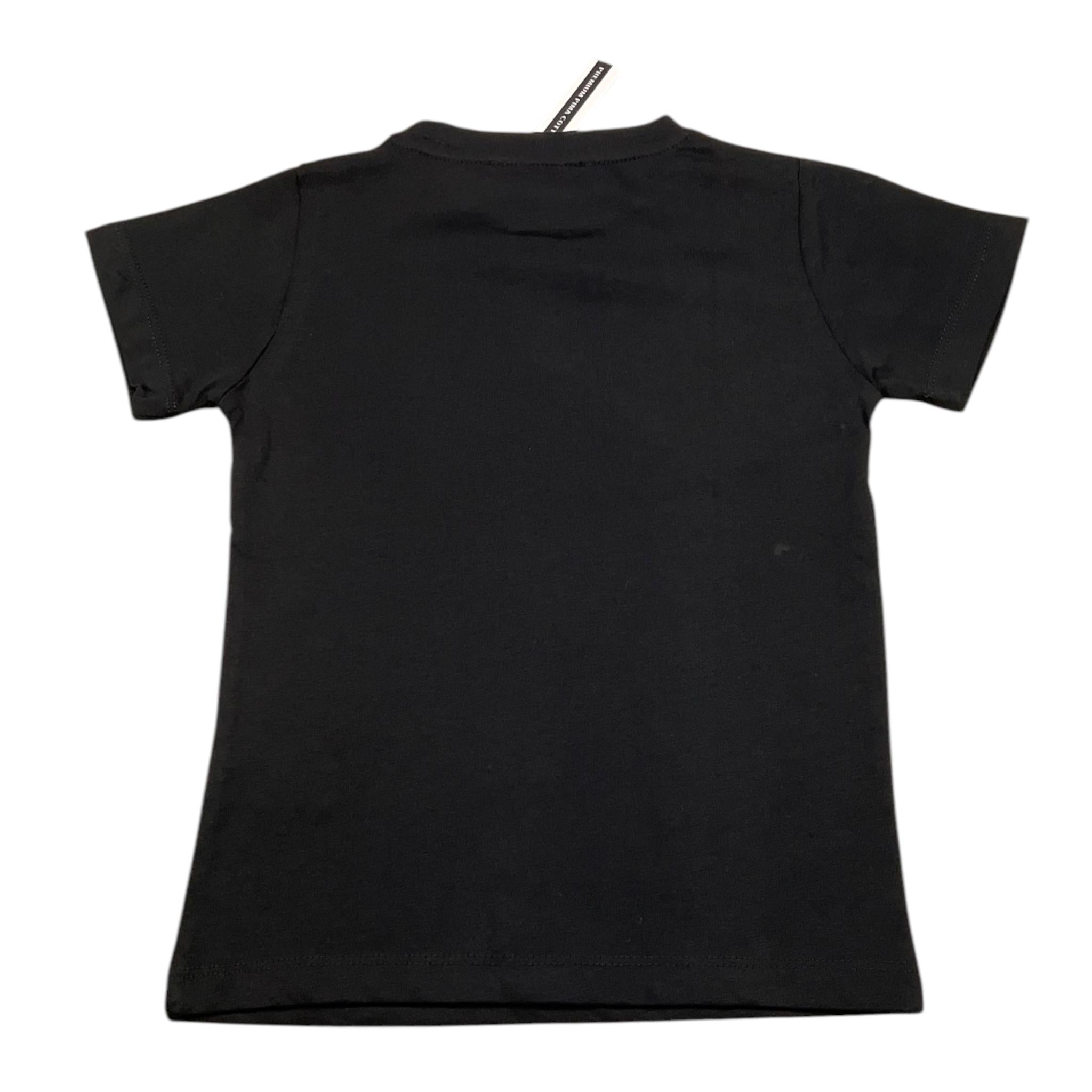 JOHN RICHMOND t-shirt girocollo tinta unita con stampa Nero per Bambino RBA24111TS NERO JOHN RICHMOND