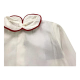 LA STUPENDERIA body camicia manica lunga tinta unita con collett Bianco per Neonata TBBD54 BIANCO LA STUPENDERIA