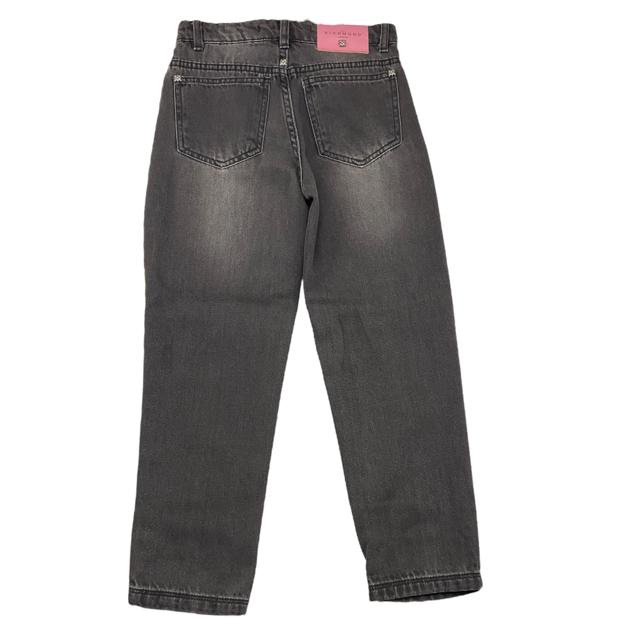 JOHN RICHMOND jeans tinta unita con girovita regolabile Nero per Bambina RGA25067 NERO JOHN RICHMOND