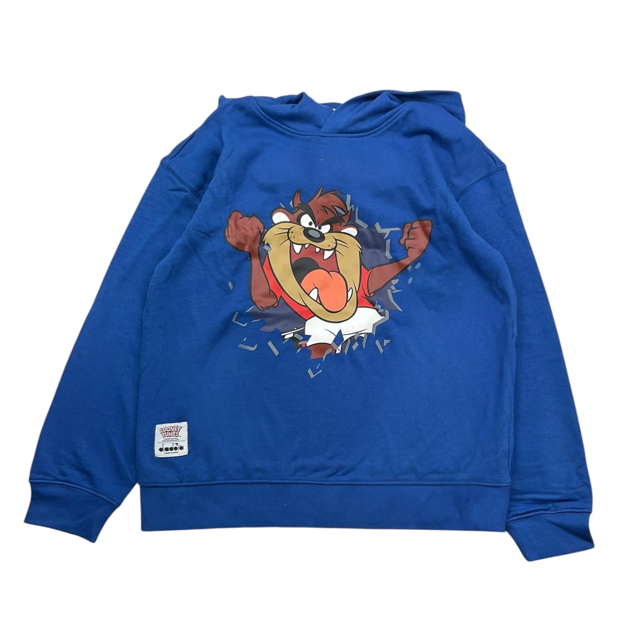 DIADORA felpa tinta unita con cappuccio e stampa looney tunes Blu per Bambino 5021809488 BLU DIADORA