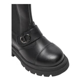 TWINSET stivaletti bassi tinta unita con zip Nero per Bambina 242GCJ032 NERO TWINSET