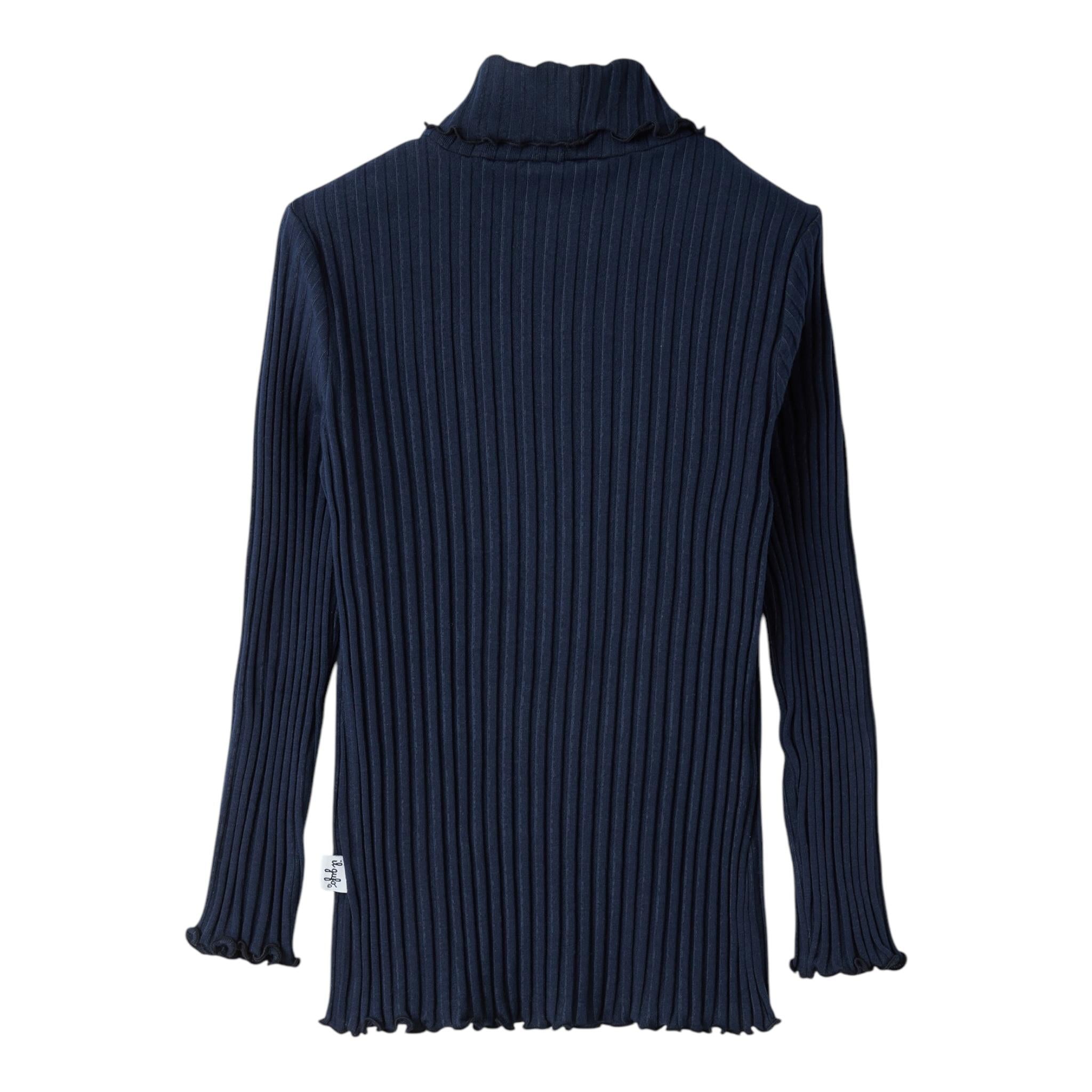 IL GUFO shirt tinta unita con collo alto Blu per Neonata A24TA061M7004N BLU IL GUFO