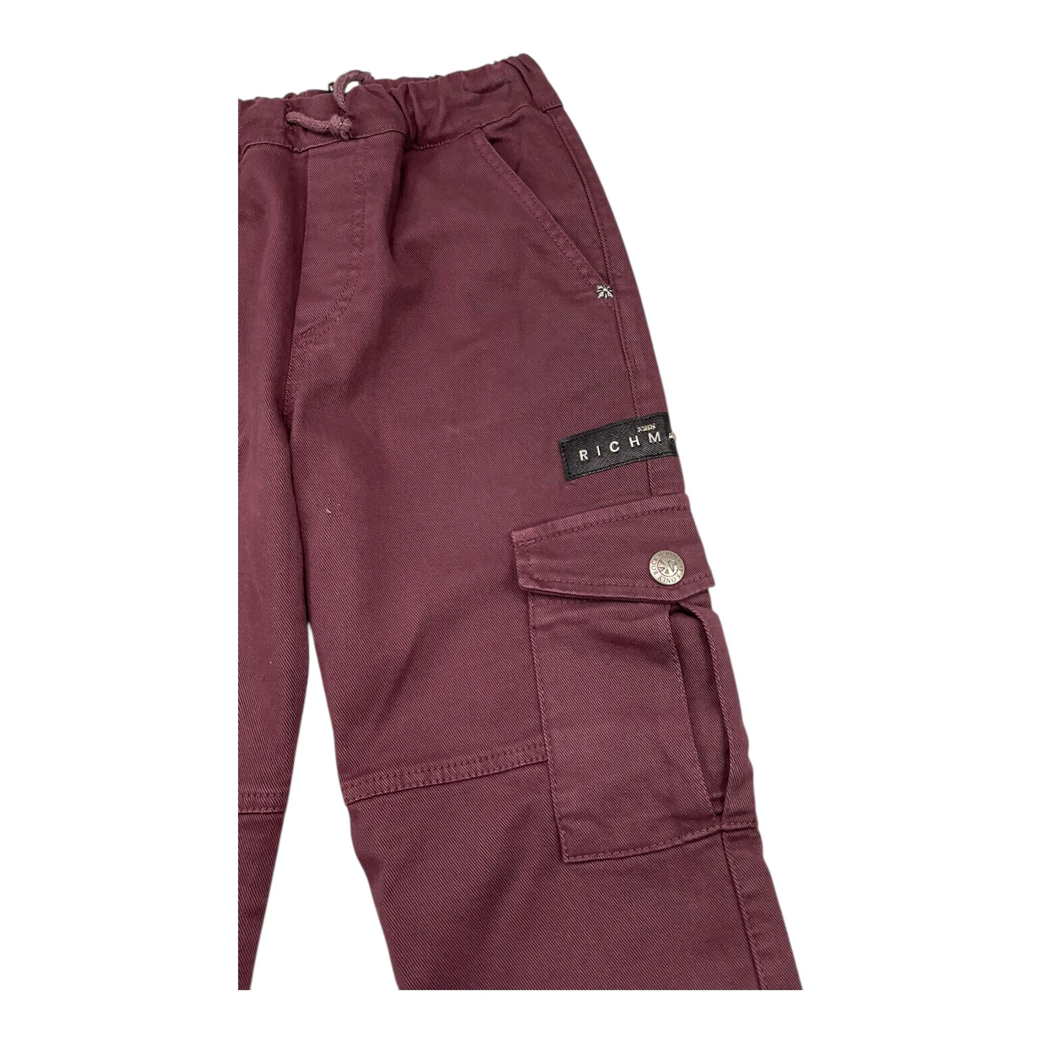 JOHN RICHMOND pantalone tinta unita con elastico in vita Bordeaux per Bambino RBA25090PA BORDEAUX JOHN RICHMOND