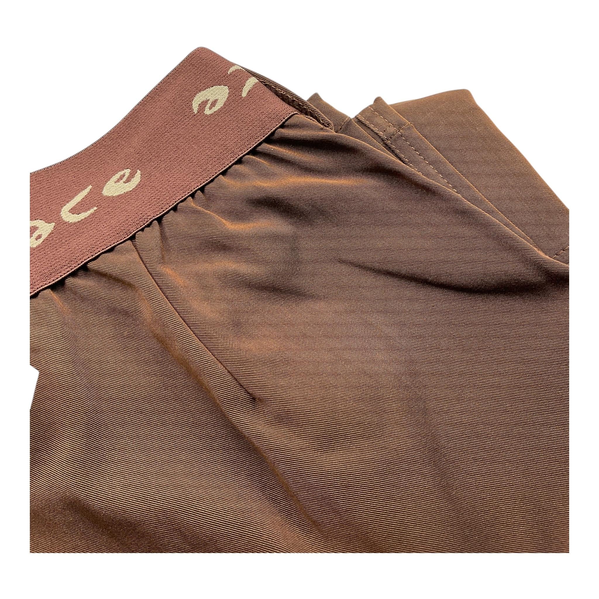 MANILA GRACE pantalone tinta unita con elastico in vita Marrone per Bambina MFJF24P161 MARRONE MANILA GRACE
