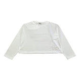 IL GUFO shirt girocollo tinta unita con logo Bianco per Neonata A24TA360MF002 BIANCO IL GUFO