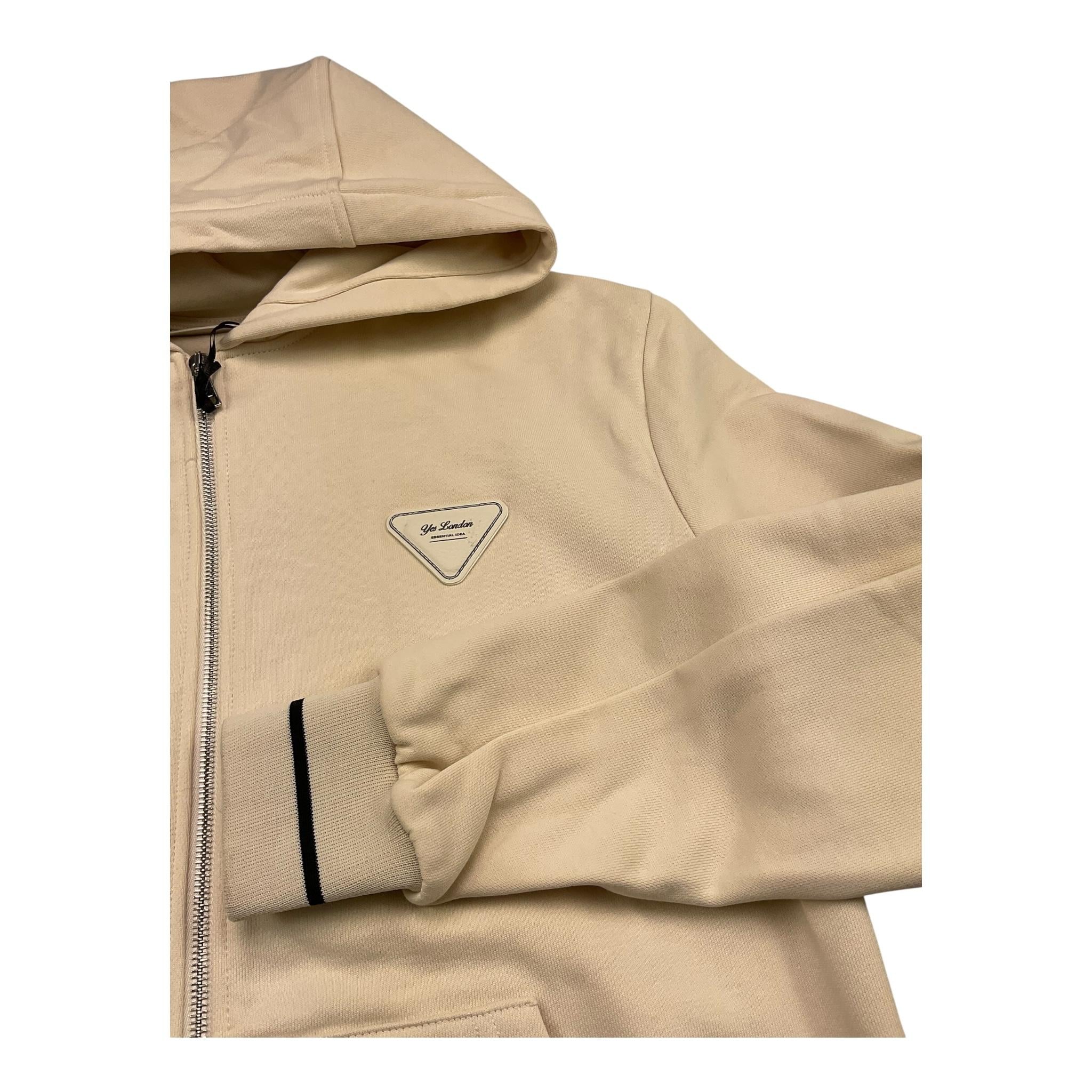 YES LONDON completo 2 pezzi felpa-pantalone tinta unita Panna per Bambino JR5062 PANNA YES LONDON