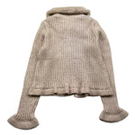 MAYORAL cardigan tinta unita con colletto rimovibile Beige per Bambina 4362XX BEIGE MAYORAL