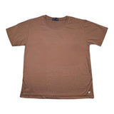 Emanuel Pris T-Shirt Girocollo Tinta Unita per Bambino ETS3136R MARRONE EMANUEL PRIS 