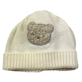 Baby Lord Cappello Tinta Unita Con Stampa Orso