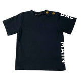 Balmain T-Shirt Girocollo Tinta Unita Con Stampa Logo Laterale