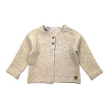 Bamboom+Babies Cardigan Tinta Unita Girocollo Con Bottoni