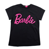 Barbie T-Shirt Girocollo Tinta Unita Con Stampa Logo