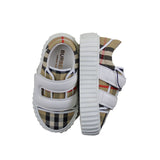 Burberry Sneakers Tricolore Con Suola In Contrasto E Strappo