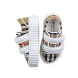 Burberry Sneakers Tricolore Con Suola In Contrasto E Strappo