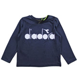 Diadora Shirt Tinta Unita Girocollo Con Stampa