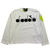 Diadora Shirt Girocollo Tinta Unita Con Stampa Logo