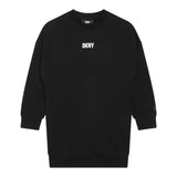 Dkny Abito Modello Felpa Girocollo Tinta Unita Con Stampa