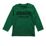 Dsquared2 Shirt Tinta Unita Girocollo Con Stampa