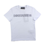 Dsquared2 T-Shirt Girocollo Tinta Unita Con Stampa