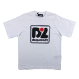 Dsquared2 T-Shirt Tinta Unita Girocollo Con Stampa