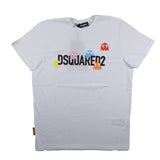 Dsquared2 T-Shirt Tinta Unita Girocollo Con Stampa