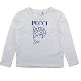 Emilio Pucci Shirt Tinta Unita Girocollo Con Stampa