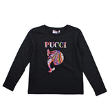 Emilio Pucci Shirt Girocollo Tinta Unita Con Stampa