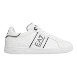 Emporio Armani Sneakers Tinta Unita Con Stampa Logo In Contrasto