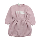 Fendi Abito In Maglia Tinta Unita Con Stampa