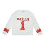 Gaelle Shirt Girocollo Tinta Unita Con Stampe In Contrasto