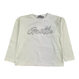 Gaelle Shirt Girocollo Tinta Unita Con Stampa Brillantinata