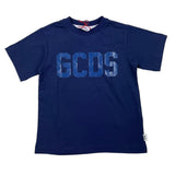 Gcds T-Shirt Girocollo Tinta Unita Ocn Stampa Logo