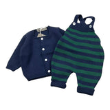 Little Bear Completo Salopette-Cardigan