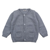 Little Bear Cardigan Coreana Tinta Unita