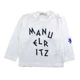 Manuel Ritz Shirt Girocollo Tinta Unita Con Stampa In Contrasto