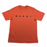 Marni T-Shirt Girocollo Tinta Unita Con Stampa Logo