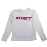 Met Shirt Girocollo Tinta Unita Con Stampa