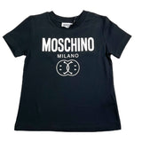 Moschino T-Shirt Tinta Unita Con Stampa Logo