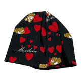 Moschino Cappello Tinta Unita Con Stampa Orsi E Cuori