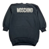 Moschino Abito Tinta Unita Con Cappuccio E Stampa