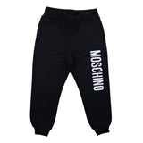 Moschino Pantalone Tuta Tinta Unita Con Stampa Logo