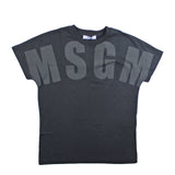 Msgm T-Shirt Girocollo Tinta Unita Con Stampa