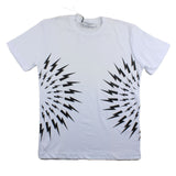 Neil Barrett T-Shirt Girocollo Tinta Unita Con Stampa In Contrasto