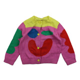 Stella Mccartney Cardigan Multicolor Con Stampa E Bottoni